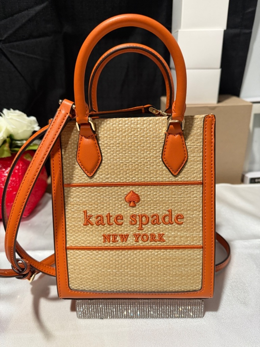 Kate Spade Mini Ellie Orange crossbody bag